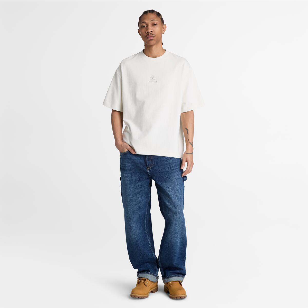TIMBERLAND Men's Shorewood Tee Vintage White - Image 2