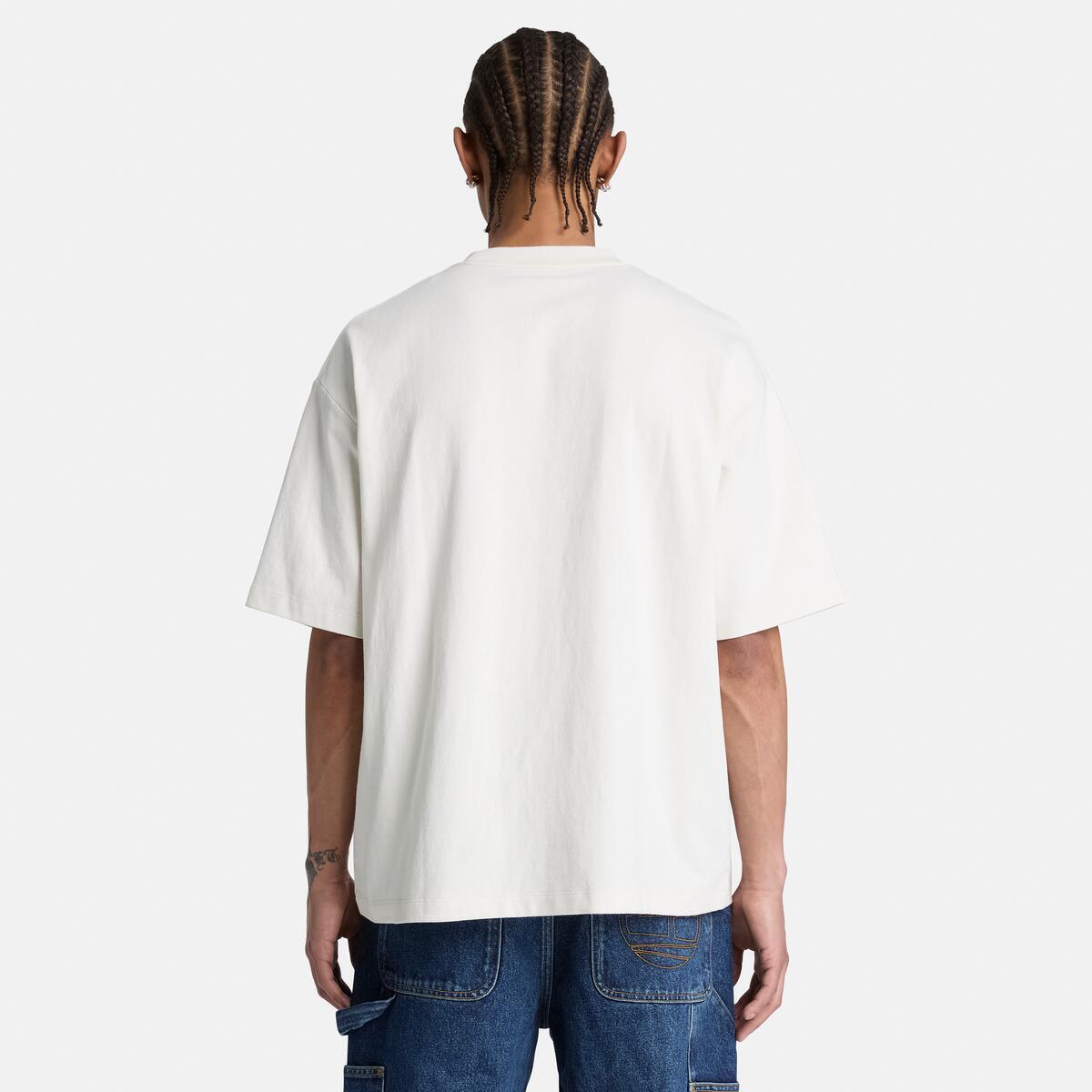 TIMBERLAND Men's Shorewood Tee Vintage White - Image 3