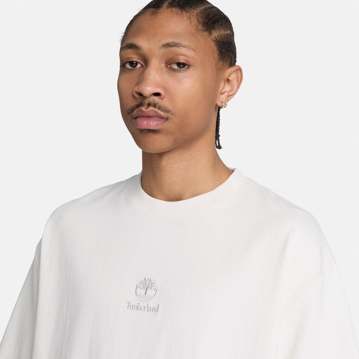 TIMBERLAND Men's Shorewood Tee Vintage White - Image 4