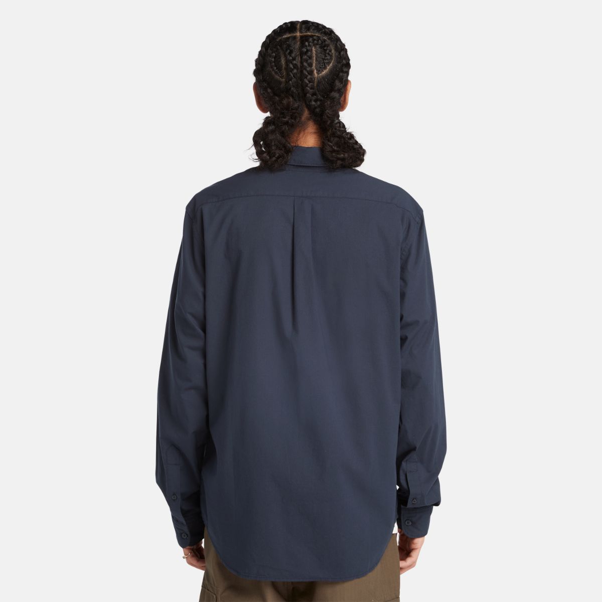 TIMBERLAND Men's Solid Poplin Shirt Dark Sapphire - Image 5