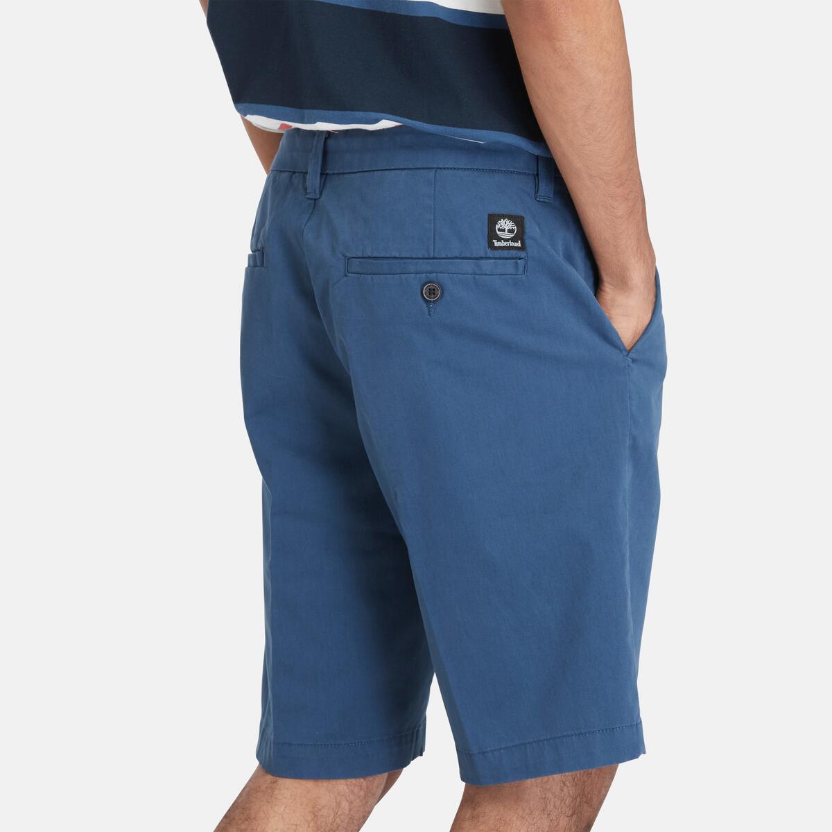 TIMBERLAND Men's Squam Lake Stretch Chino Short (10in) Dark Denim - Image 3