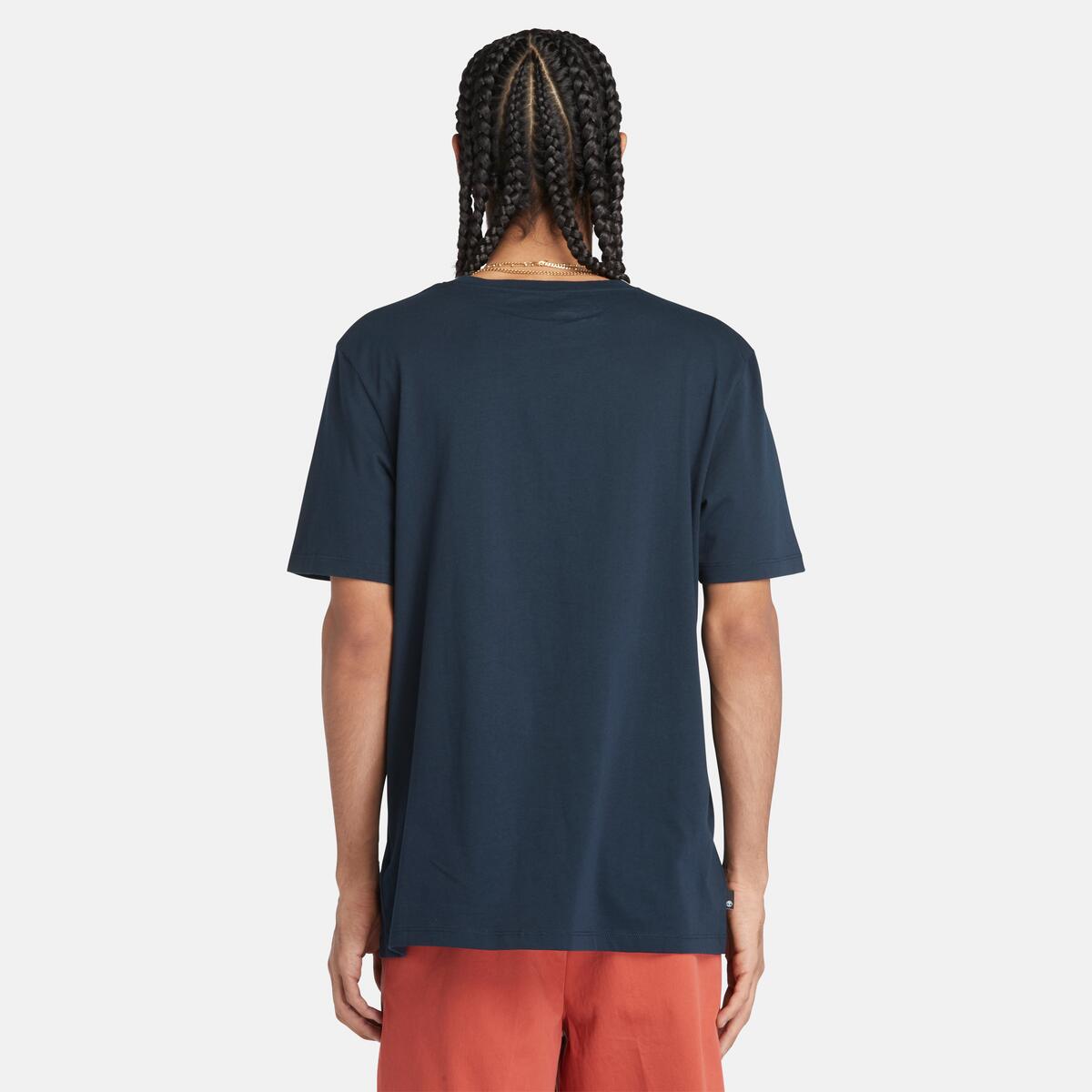TIMBERLAND Men's Stack Tee Dark Sapphire - Image 5