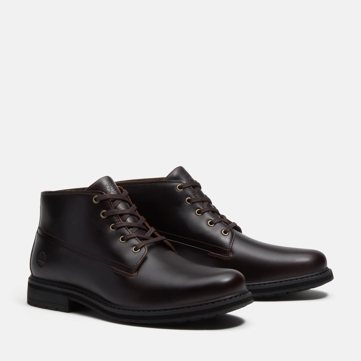 TIMBERLAND Men's Stormbucks Waterproof Chukka Dark Brown Full Grain - Image 3