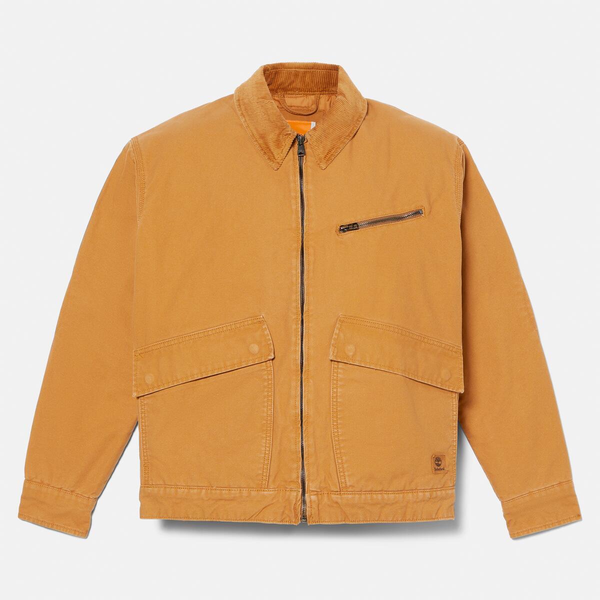 TIMBERLAND Men's Strafford Washed Canvas Jacket Wheat Boot - Image 6