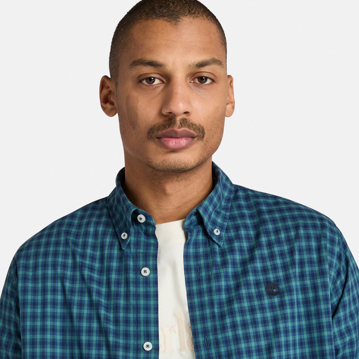 Men's Stretch Gingham Shirt - Image 3