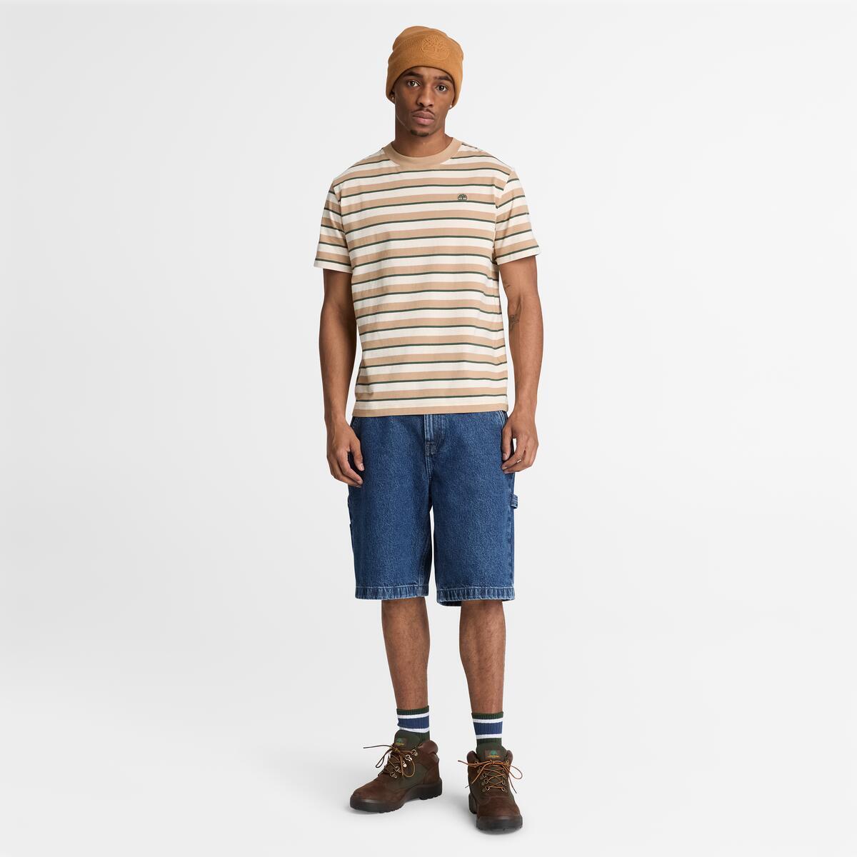 TIMBERLAND Men's Stripe Tee Tannin Yd - Image 2