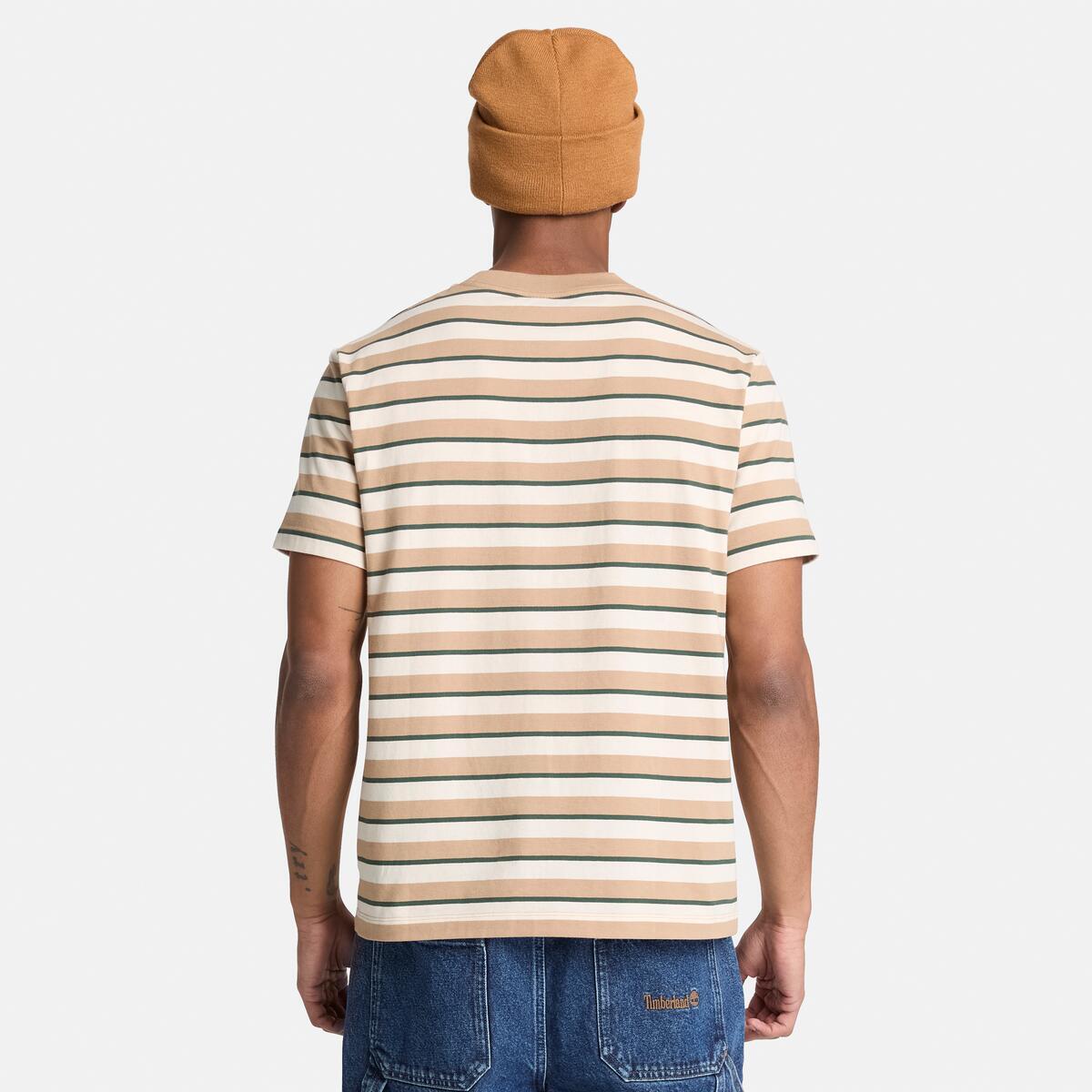 TIMBERLAND Men's Stripe Tee Tannin Yd - Image 3