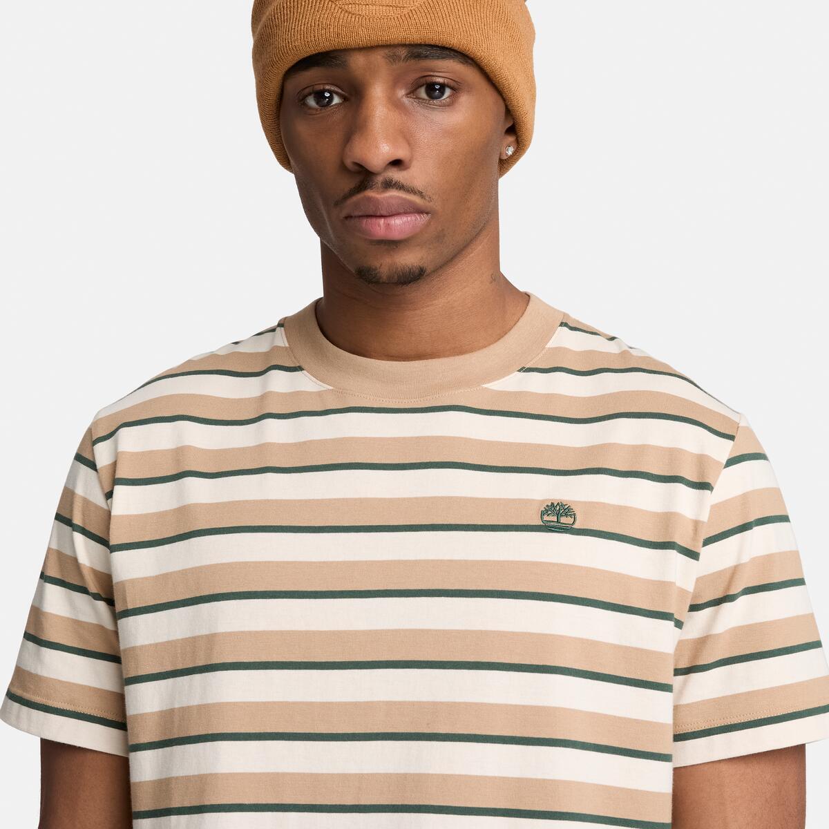 TIMBERLAND Men's Stripe Tee Tannin Yd - Image 4