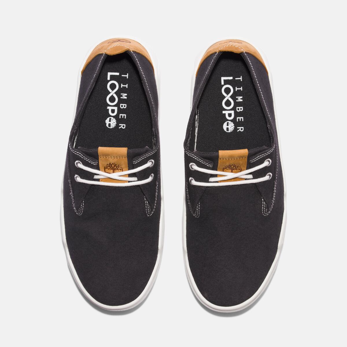 TIMBERLAND Men's Timberloop Sneaker Low Black Canvas - Image 3