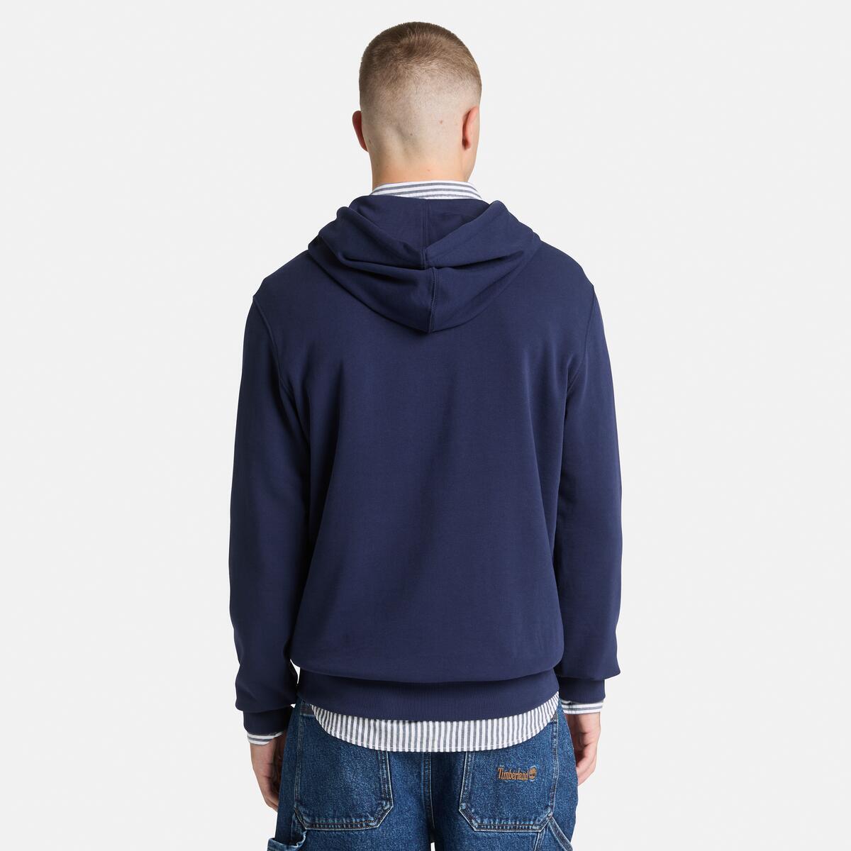 TIMBERLAND Men's Tree Logo Hoodie Peacoat - Image 4