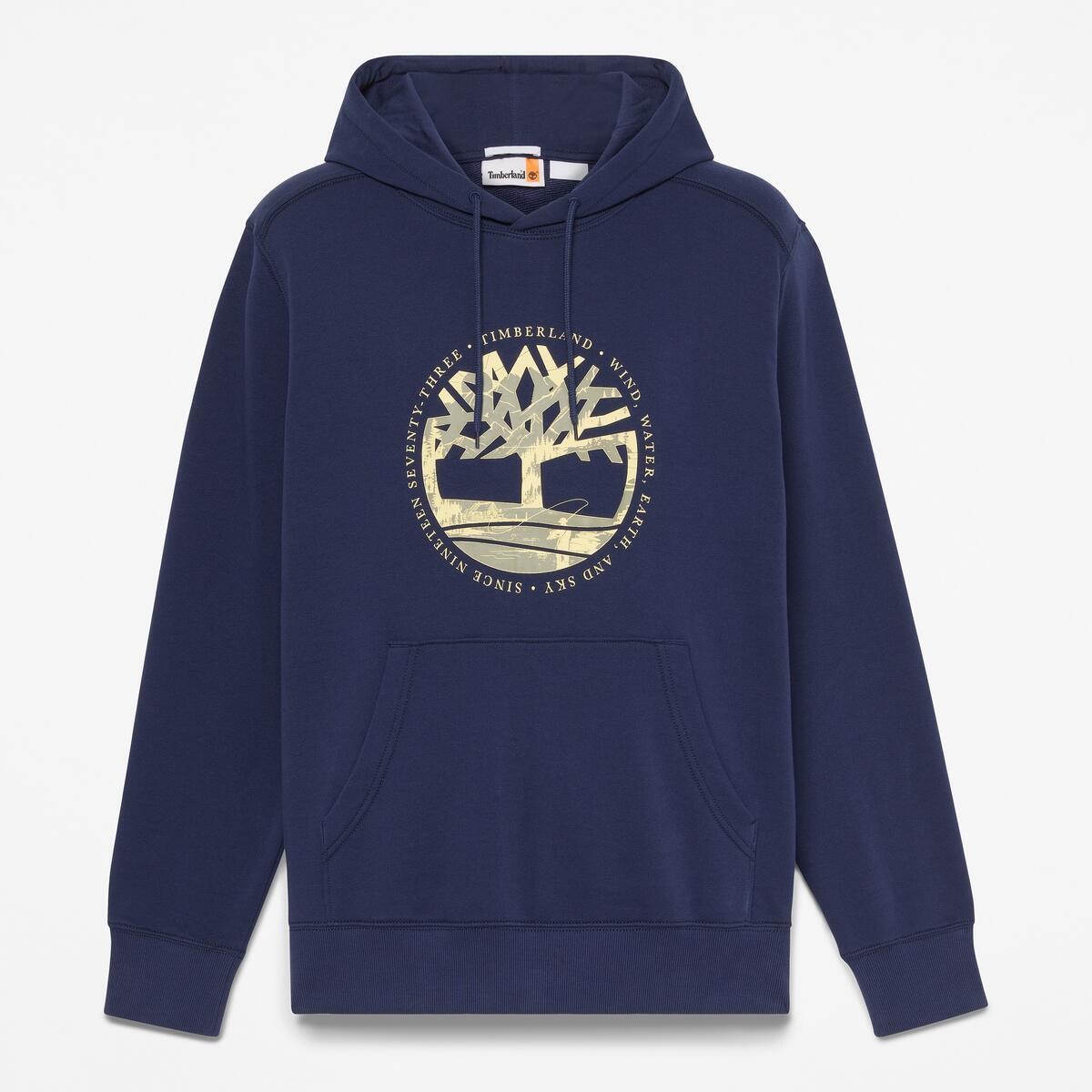 TIMBERLAND Men's Tree Logo Hoodie Peacoat - Image 5