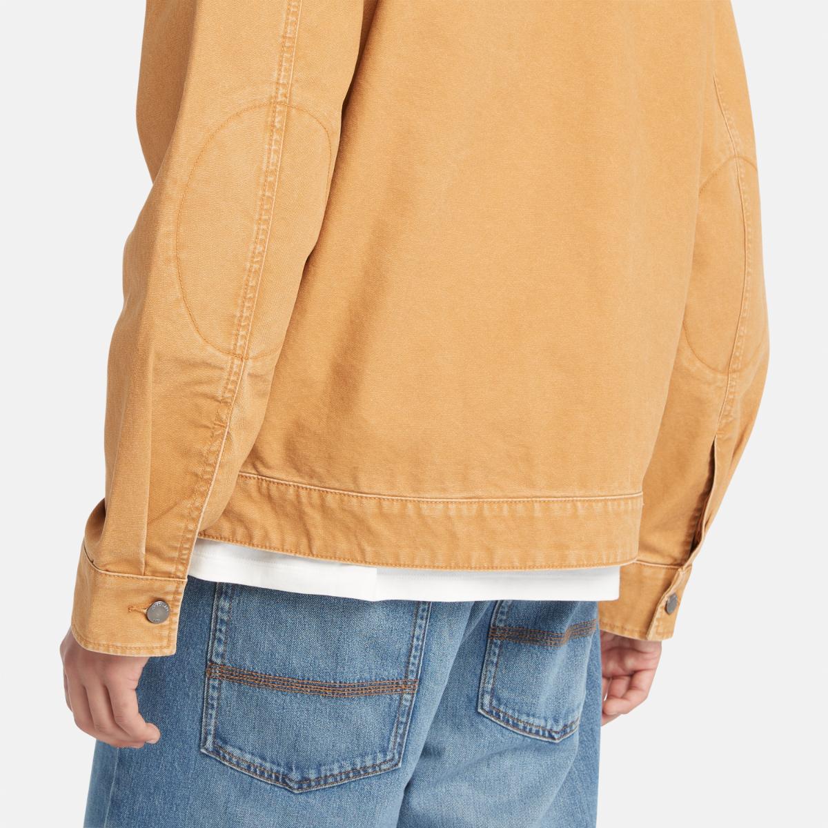 TIMBERLAND Men's Washed Canvas Jacket Wheat Boot - Image 3