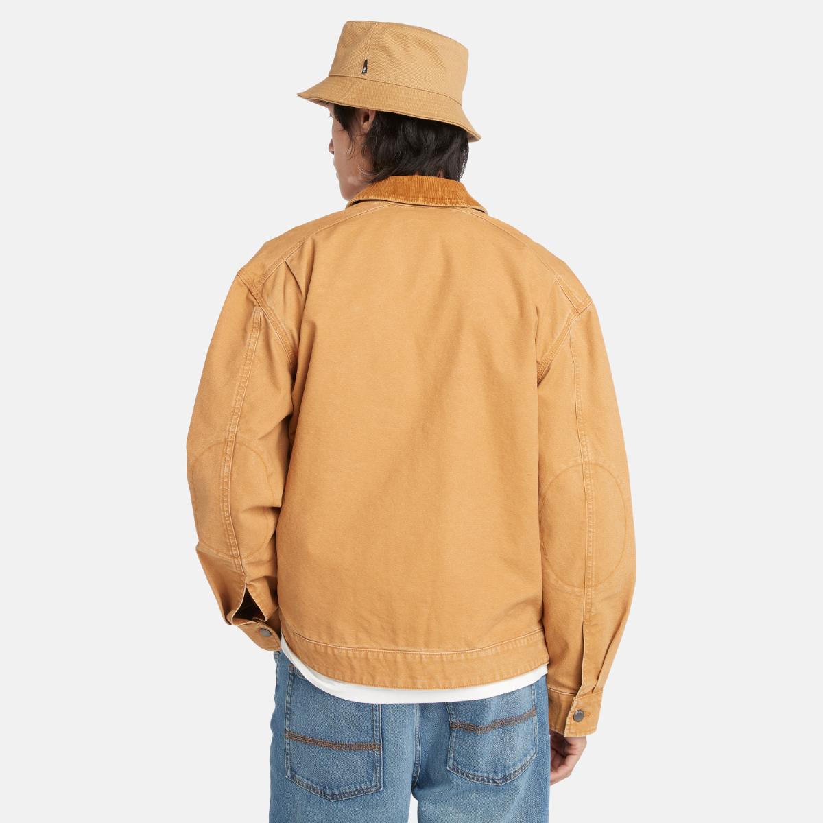 TIMBERLAND Men's Washed Canvas Jacket Wheat Boot - Image 6