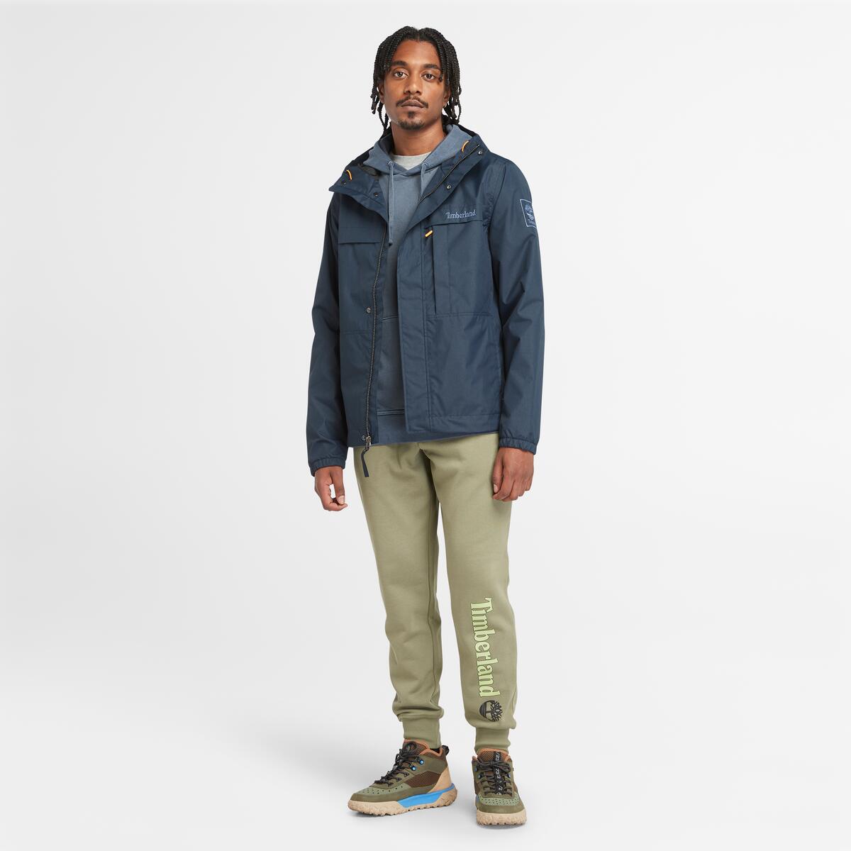 TIMBERLAND Men's Water Resistant Benton Shell Jacket Dark Sapphire - Image 3