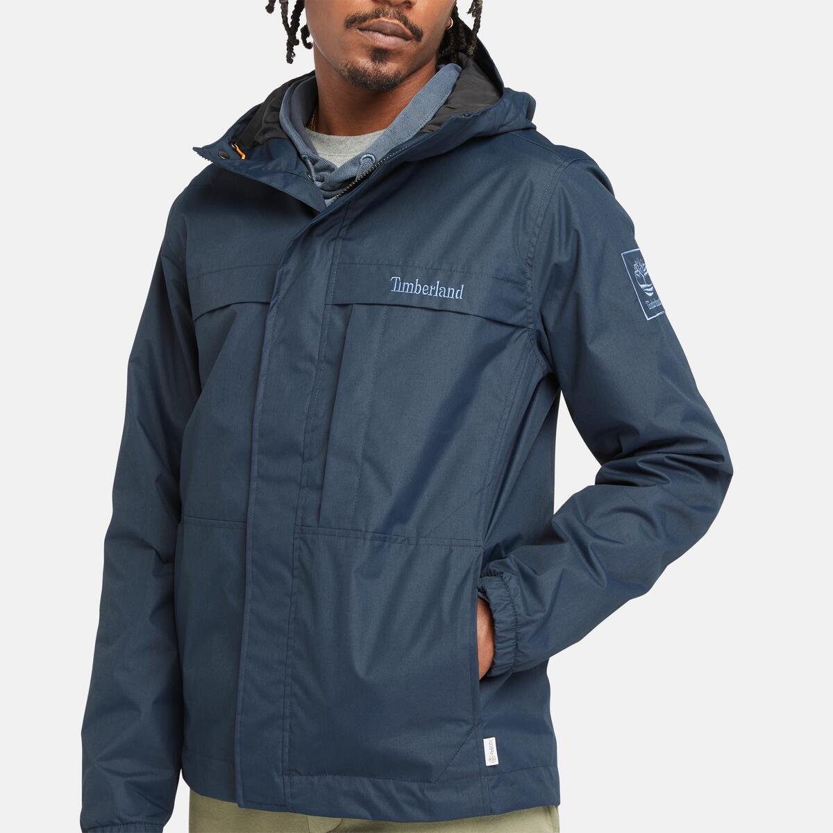 TIMBERLAND Men's Water Resistant Benton Shell Jacket Dark Sapphire - Image 4