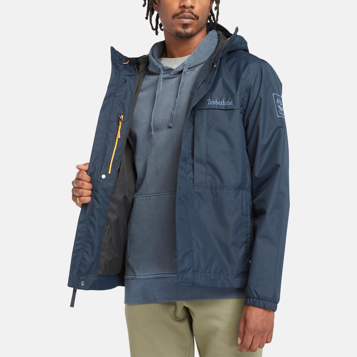 TIMBERLAND Men's Water Resistant Benton Shell Jacket Dark Sapphire - Image 5