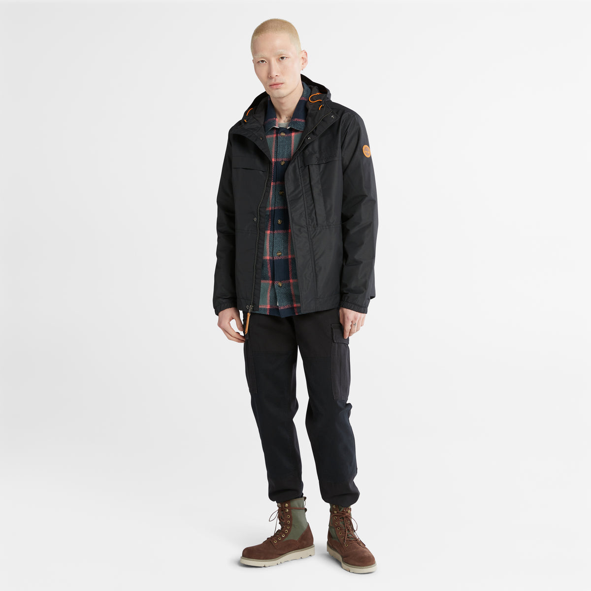 TIMBERLAND Men's Water Resistant Benton Shell Jacket Black - Image 5