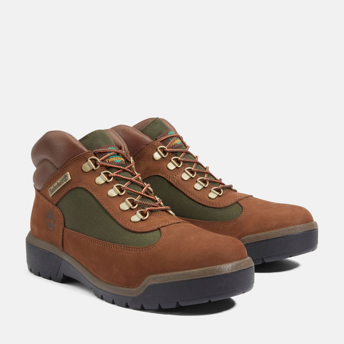 TIMBERLAND Men's Waterproof Field Boot Dark Brown Nubuck - Image 4