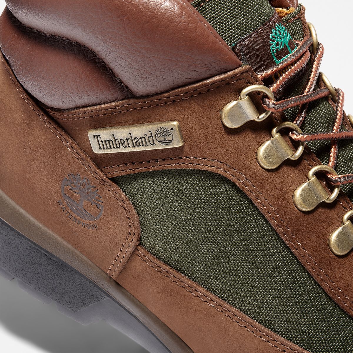 TIMBERLAND Men's Waterproof Field Boot Dark Brown Nubuck - Image 6