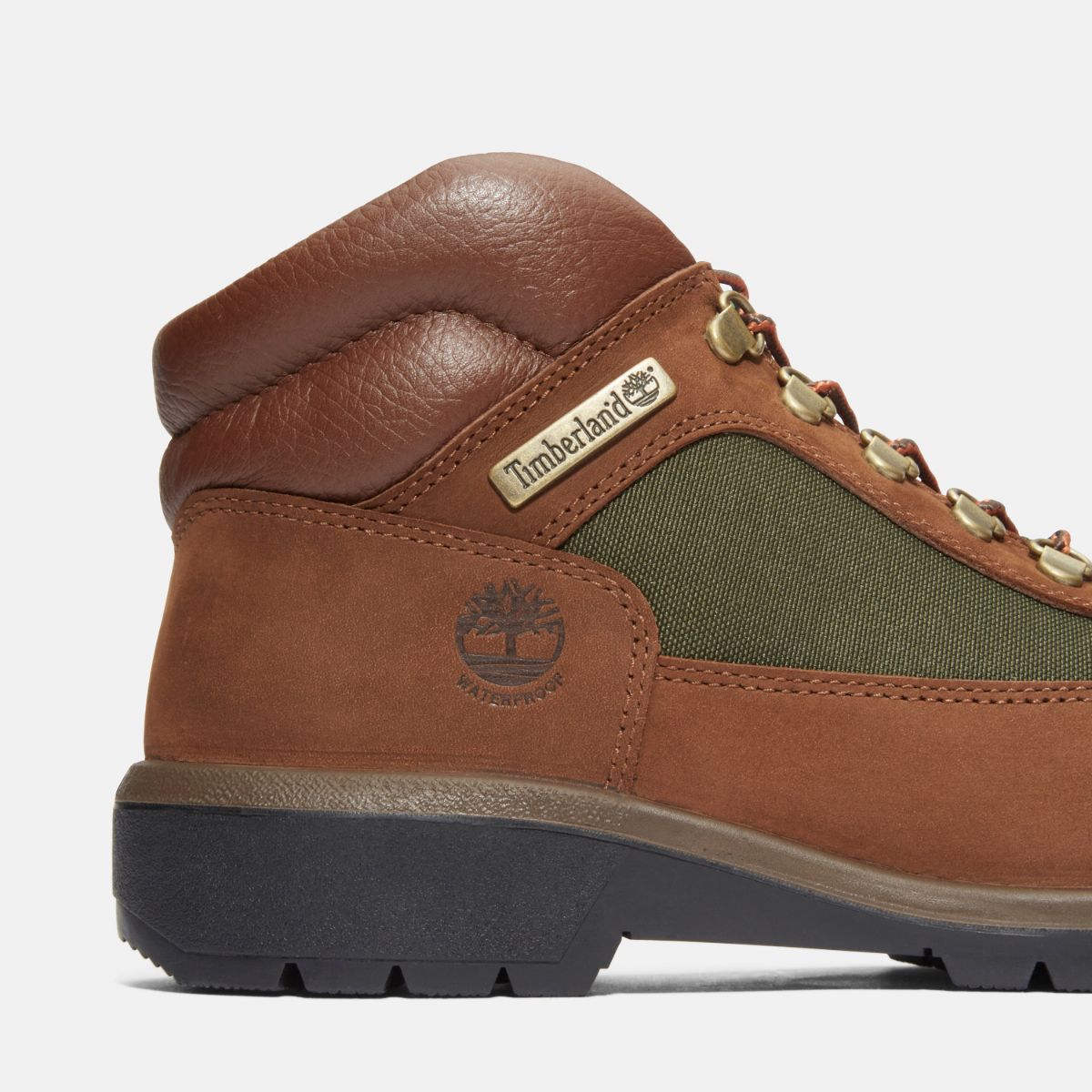 TIMBERLAND Men's Waterproof Field Boot Dark Brown Nubuck - Image 7