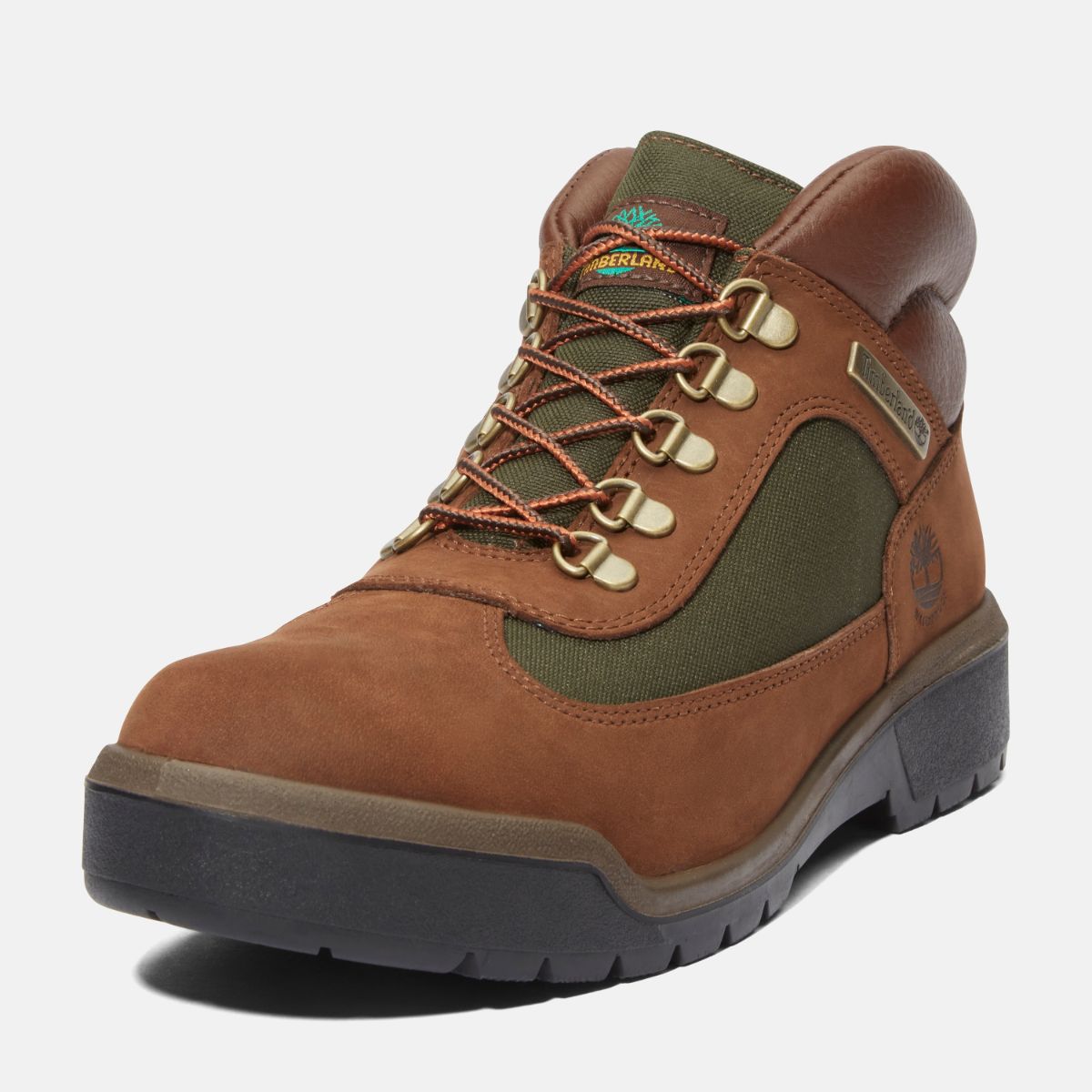 TIMBERLAND Men's Waterproof Field Boot Dark Brown Nubuck - Image 9