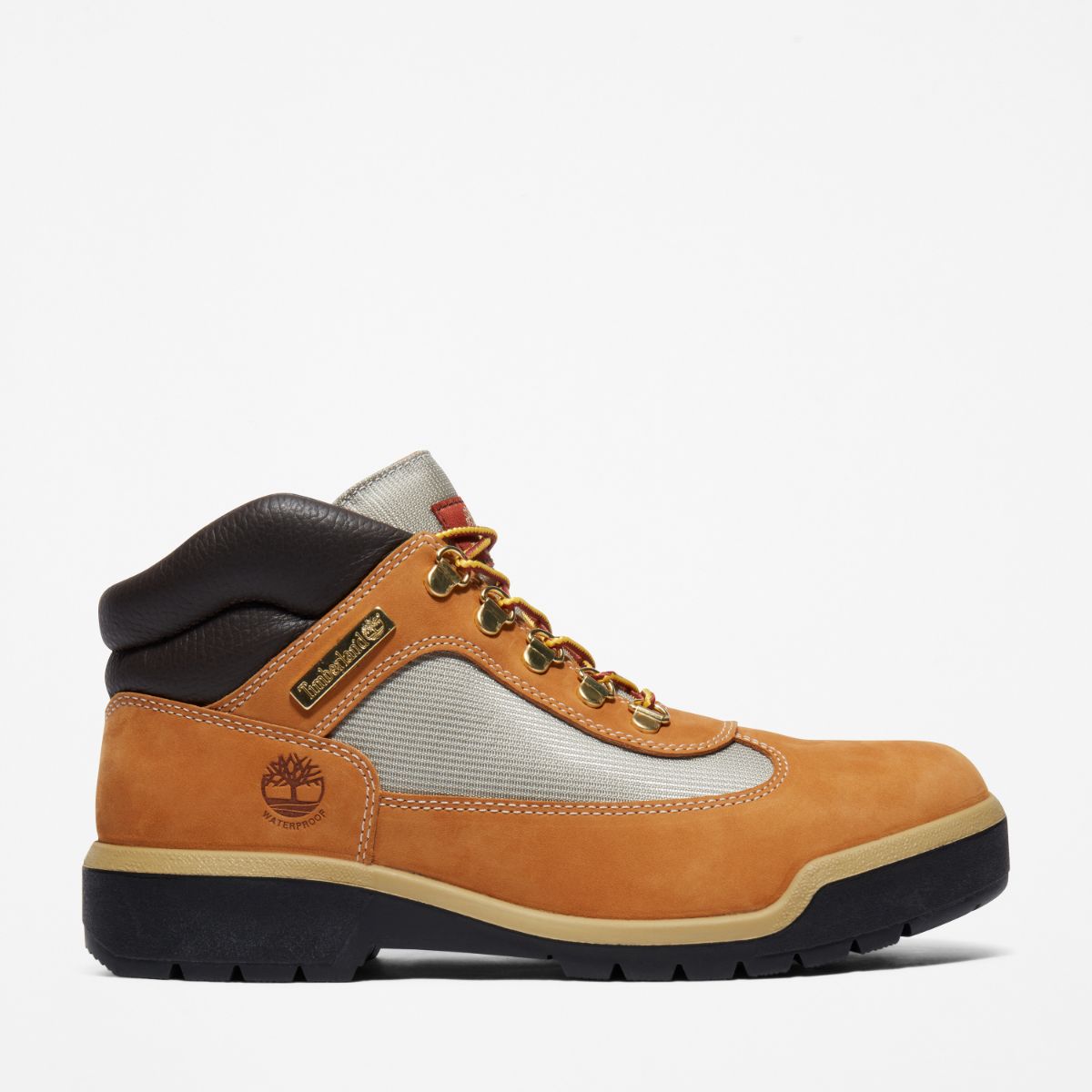 TIMBERLAND Men's Waterproof Field Boot Wheat Nubuck - Image 1