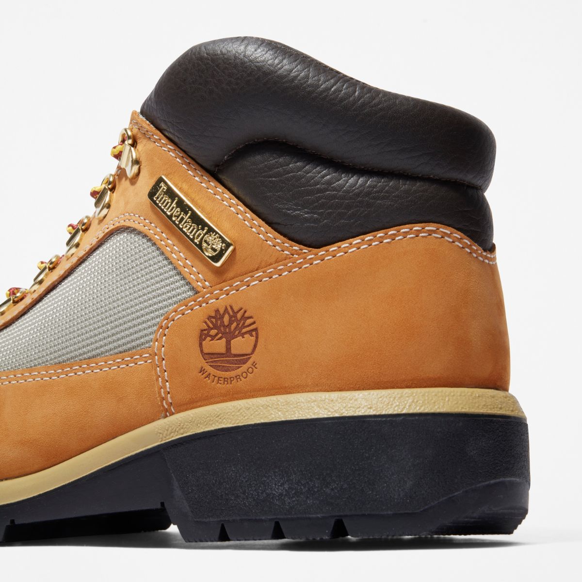 TIMBERLAND Men's Waterproof Field Boot Wheat Nubuck - Image 4