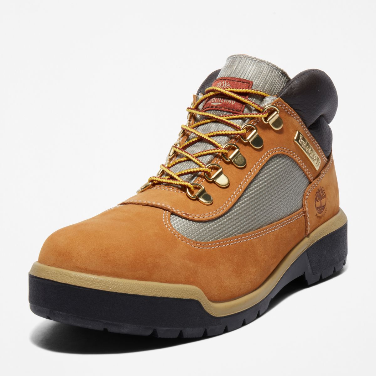 TIMBERLAND Men's Waterproof Field Boot Wheat Nubuck - Image 6