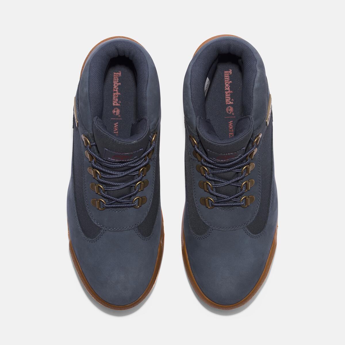 TIMBERLAND Men's Waterproof Field Boot Dark Blue Nubuck - Image 2