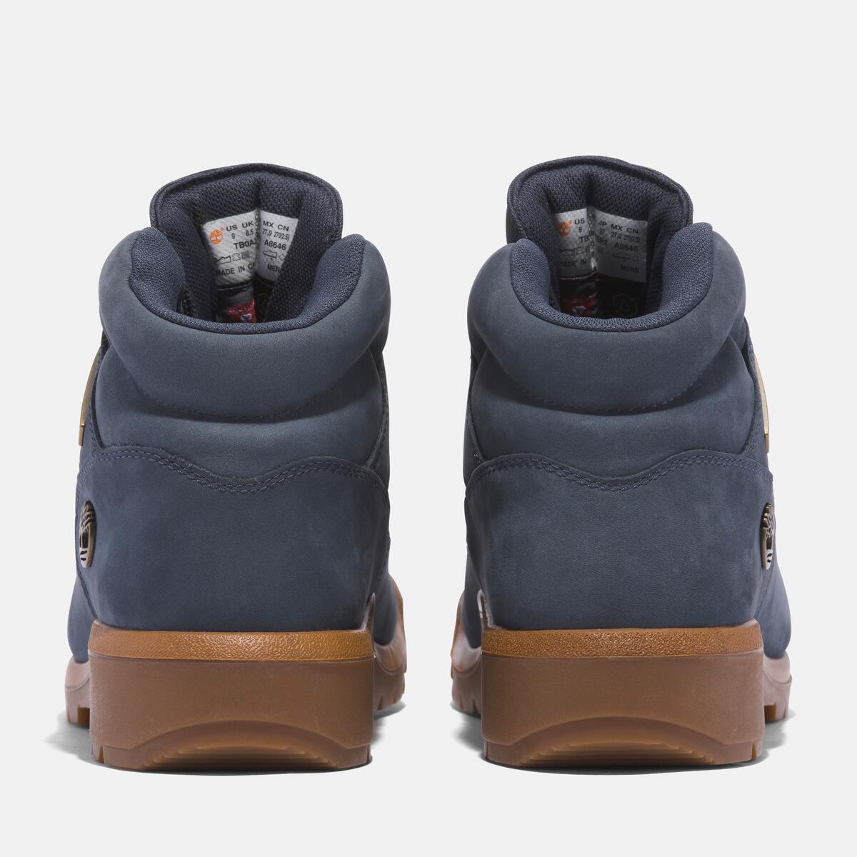TIMBERLAND Men's Waterproof Field Boot Dark Blue Nubuck - Image 5