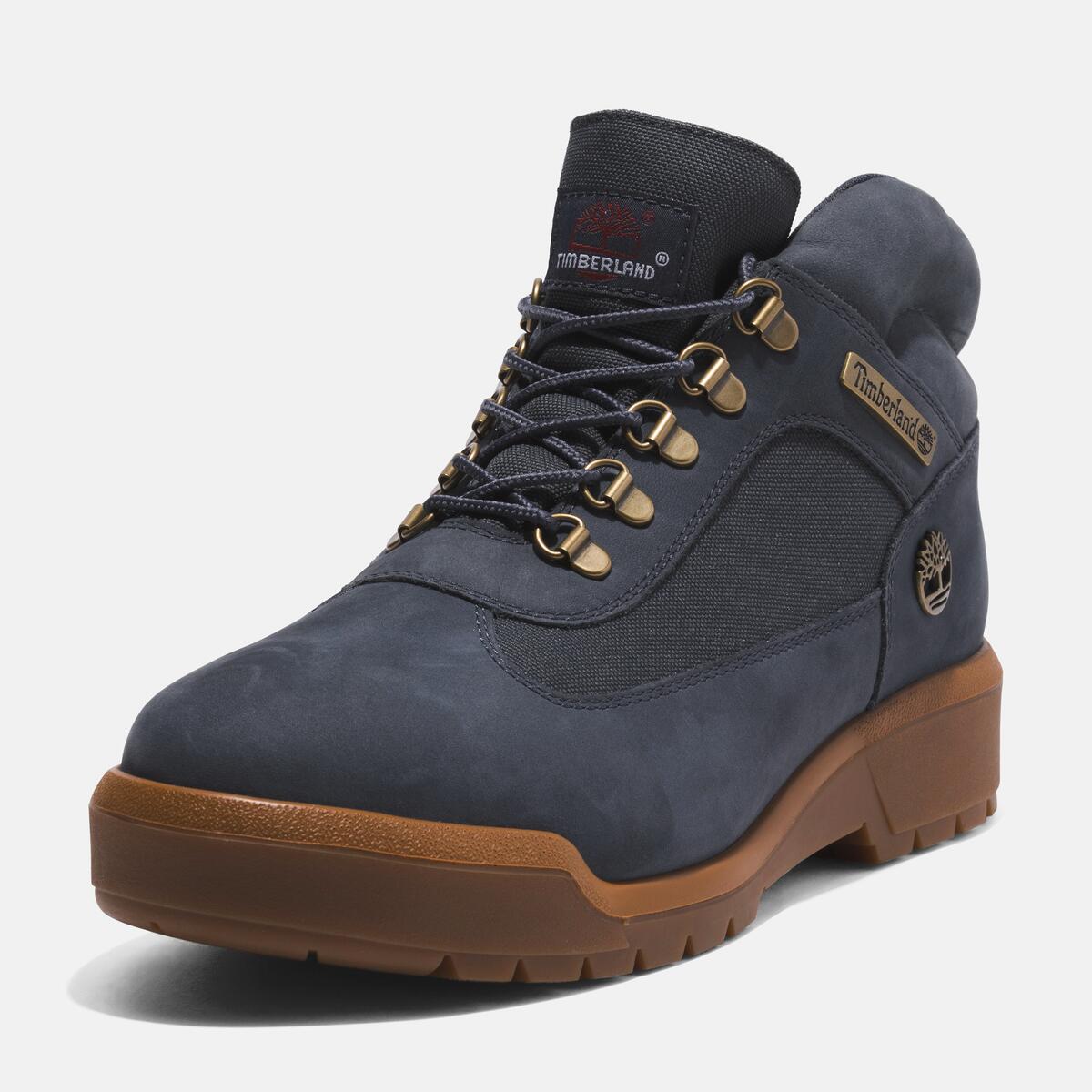 TIMBERLAND Men's Waterproof Field Boot Dark Blue Nubuck - Image 9