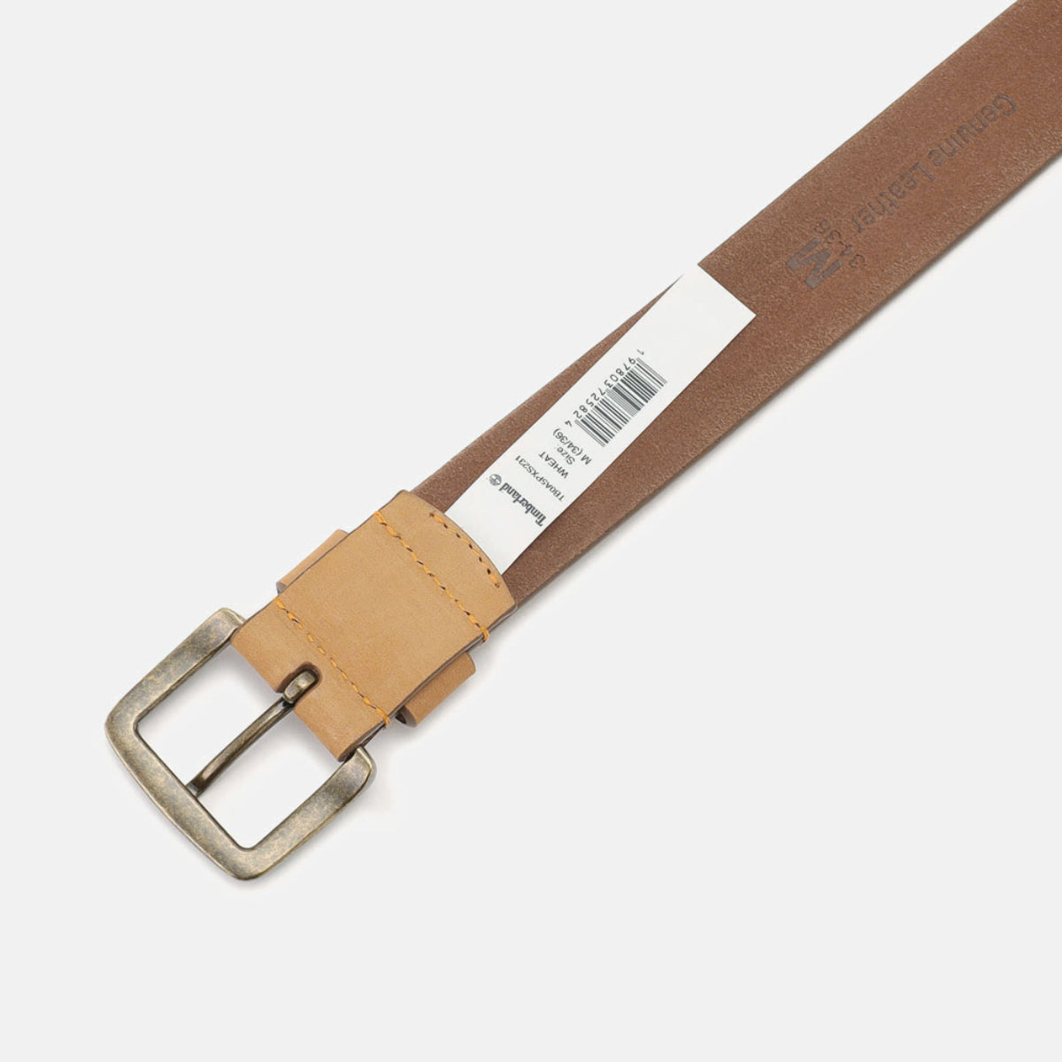 TIMBERLAND Mens Wheatlock 40MM Leather Belt Wheat - Image 4