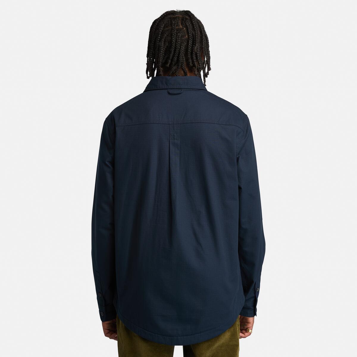 TIMBERLAND Men's Windham Fleece Overshirt Dark Sapphire - Image 5