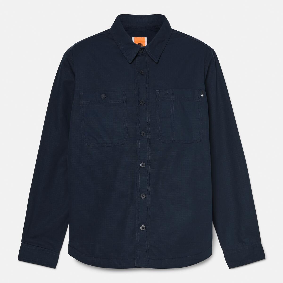 TIMBERLAND Men's Windham Fleece Overshirt Dark Sapphire - Image 6