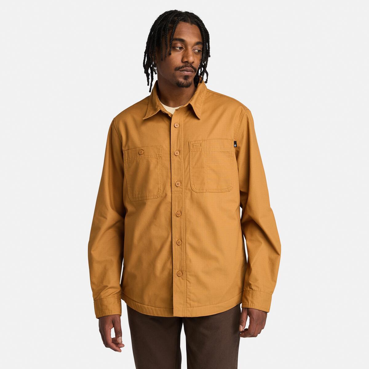 TIMBERLAND Men's Windham Fleece Overshirt Wheat Boot - Image 1