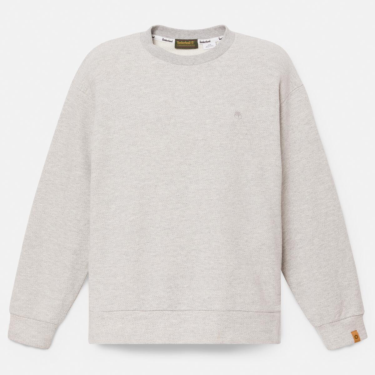 TIMBERLAND Tokyo Design Collective Herringbone Crew Medium Grey Heather - Image 1