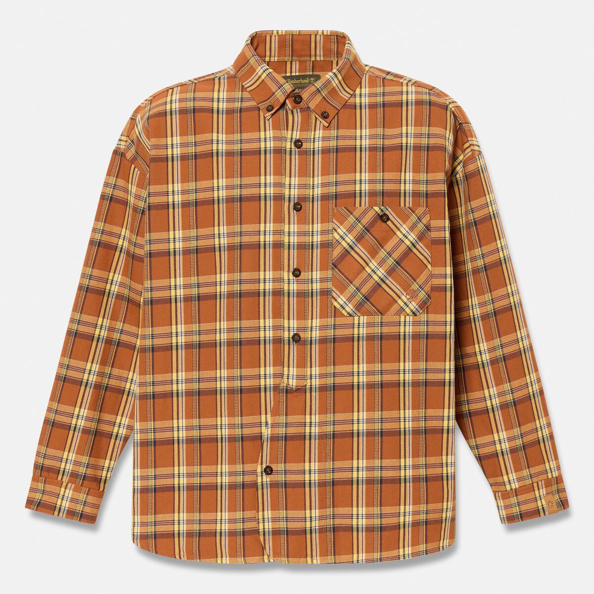 TIMBERLAND Tokyo Design Collective Plaid  Shirt Leather Brown - Image 1