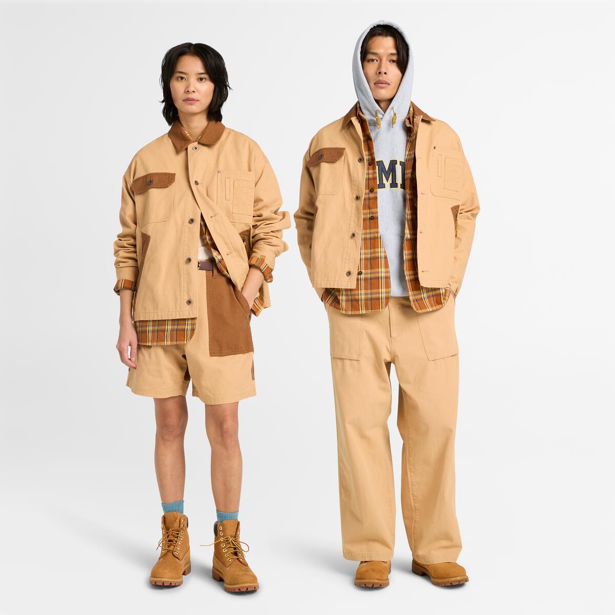 Timberland / leather shirts
