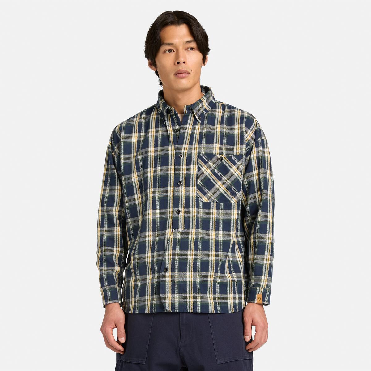 TIMBERLAND Tokyo Design Collective Plaid  Shirt Navy - Image 2