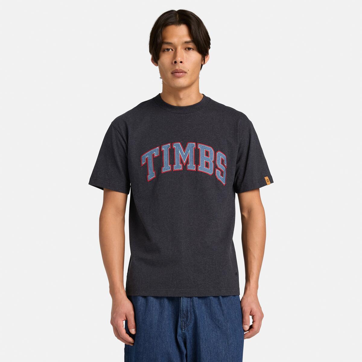 TIMBERLAND Tokyo Design Collective Tee Dark Denim Heather - Image 2