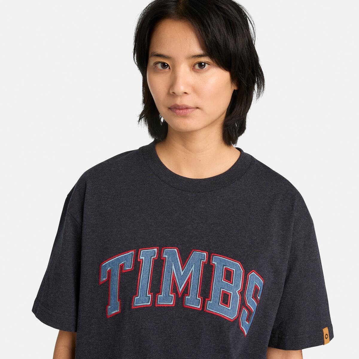 TIMBERLAND Tokyo Design Collective Tee Dark Denim Heather - Image 4