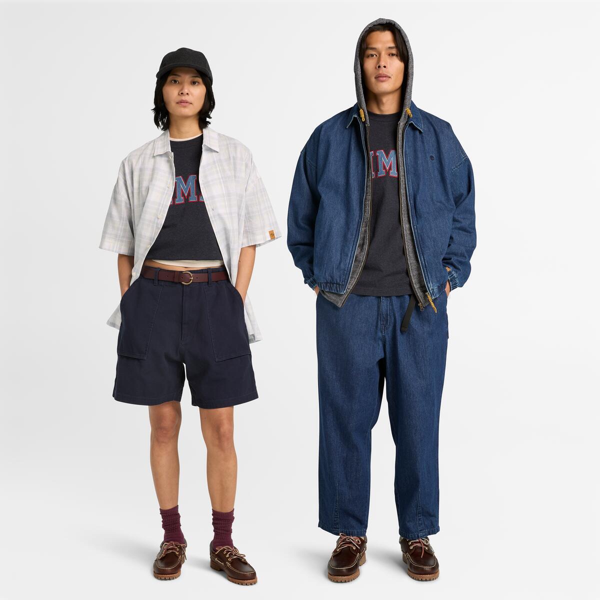 TIMBERLAND Tokyo Design Collective Tee Dark Denim Heather - Image 5