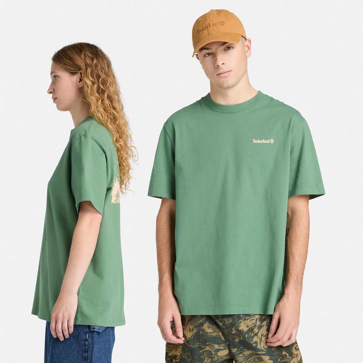 TIMBERLAND Unisex Back Graphic Tee Myrtle - Image 1