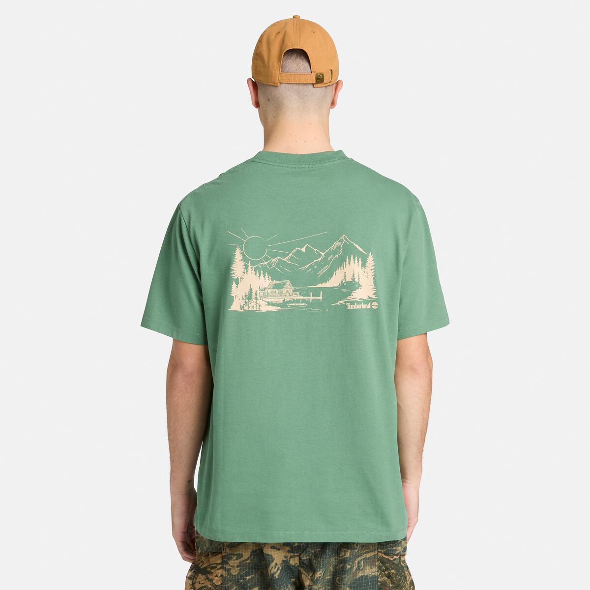 TIMBERLAND Unisex Back Graphic Tee Myrtle - Image 3