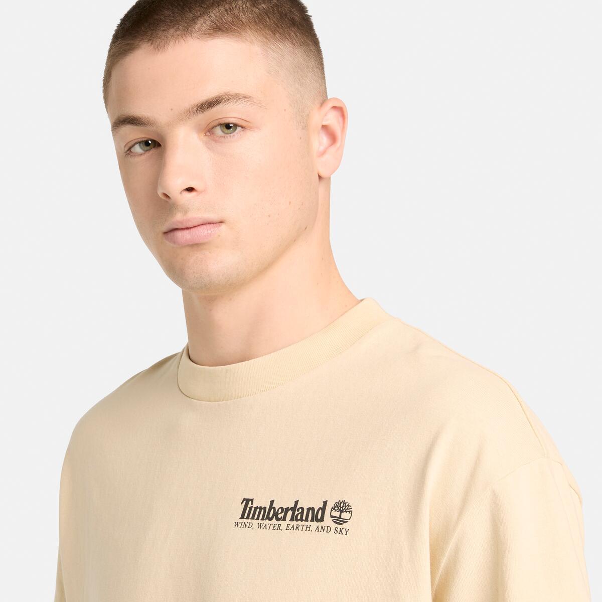 TIMBERLAND Unisex Back Graphic Tee Putty - Image 5