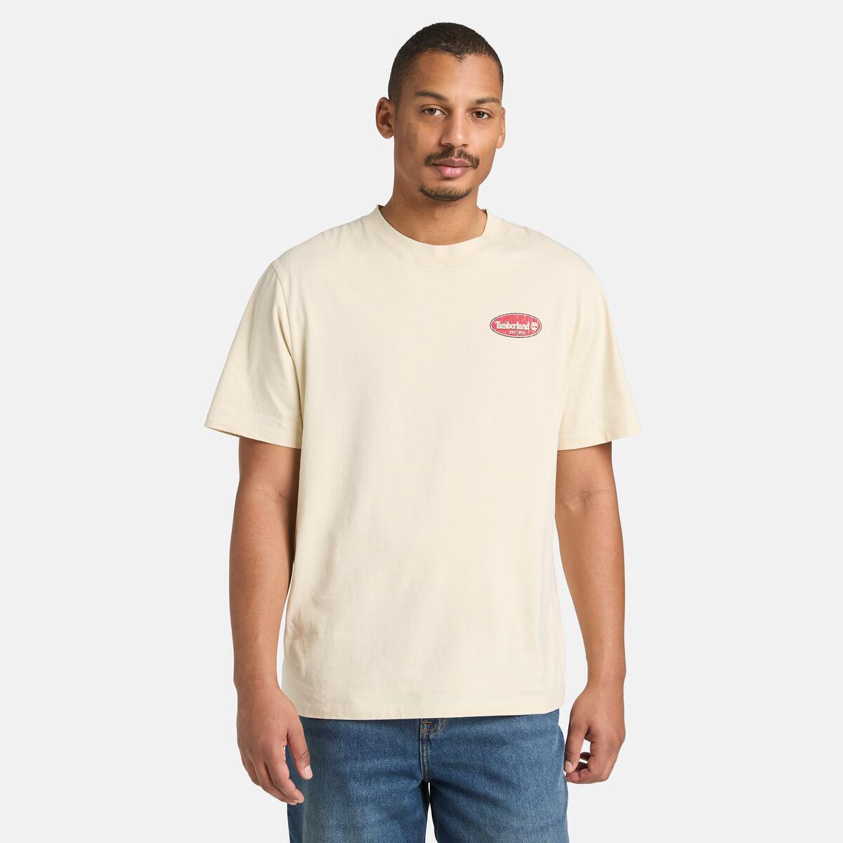 TIMBERLAND Unisex Back Graphic Tee Putty - Image 2