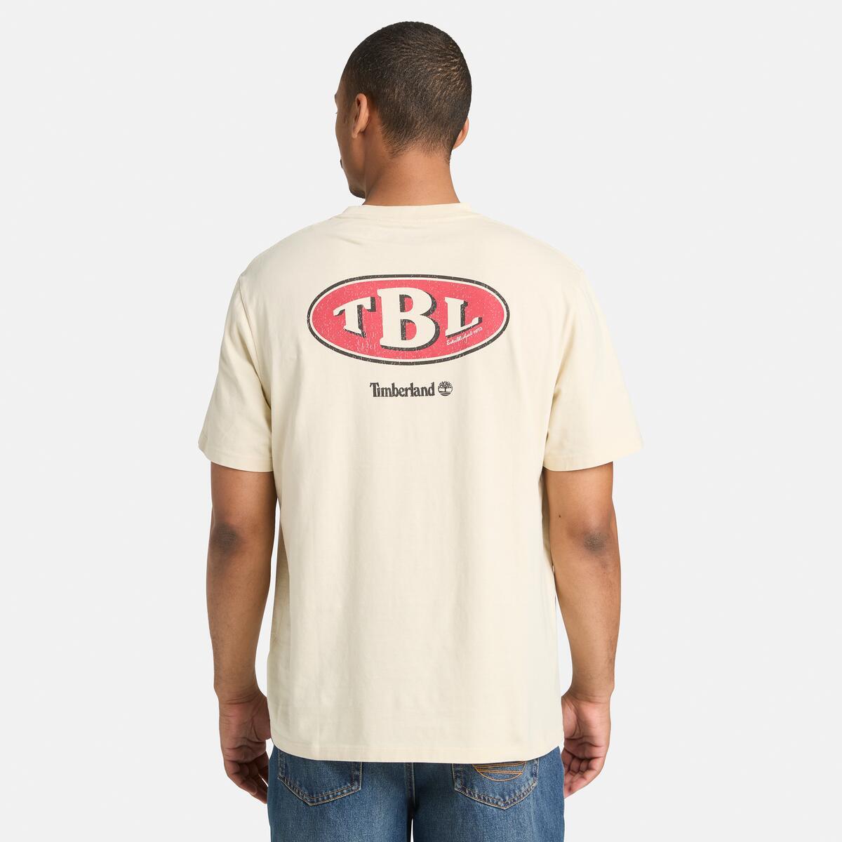 TIMBERLAND Unisex Back Graphic Tee Putty - Image 3