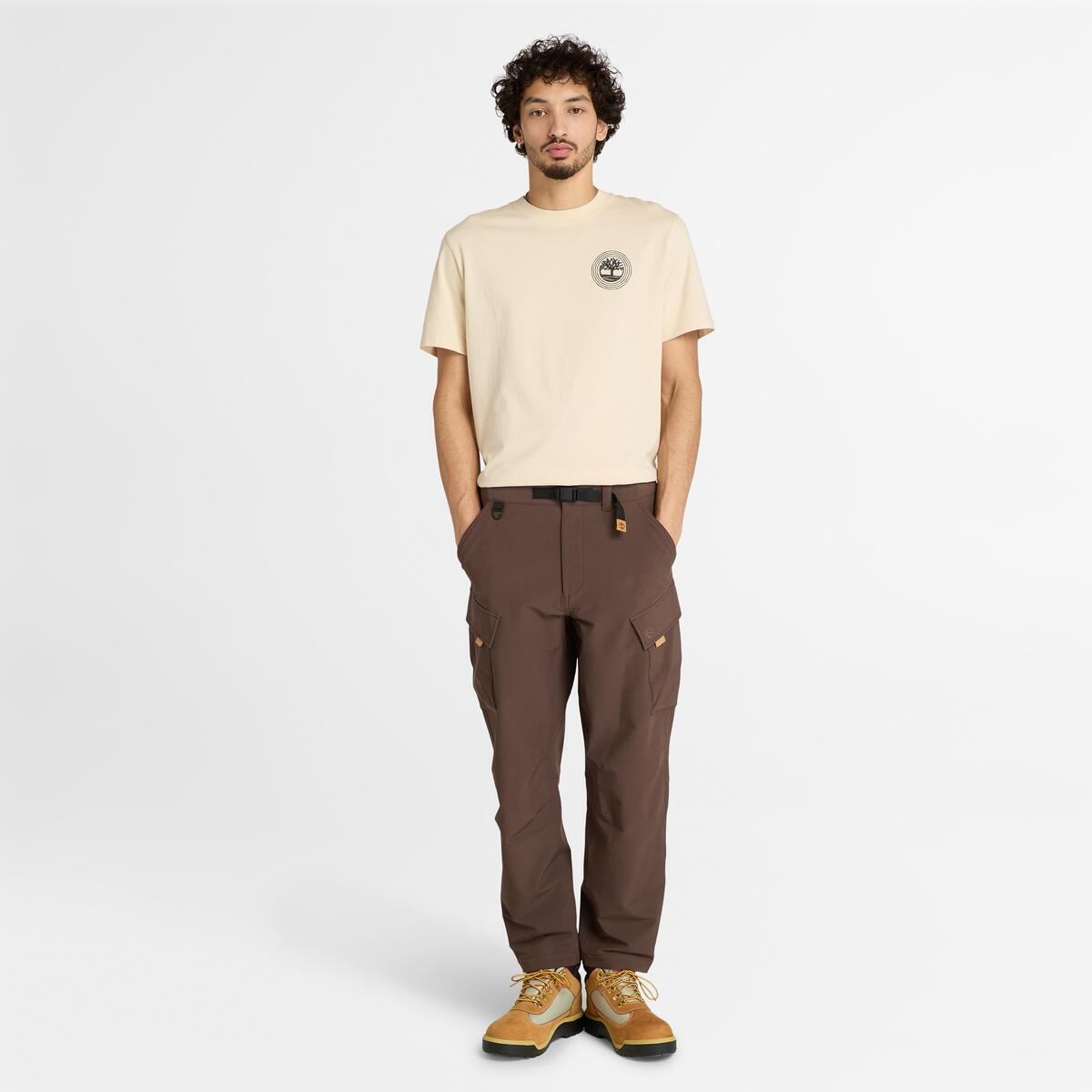 TIMBERLAND Unisex Back Tree Logo Tee Angora - Image 2