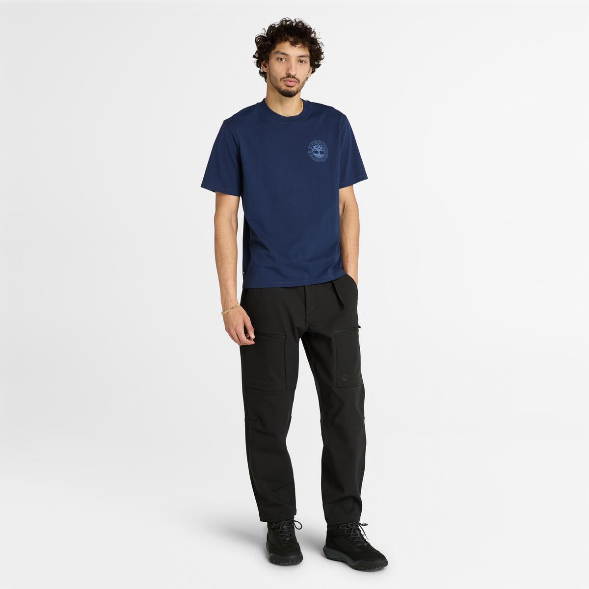 TIMBERLAND Unisex Back Tree Logo Tee Peacoat - Image 2