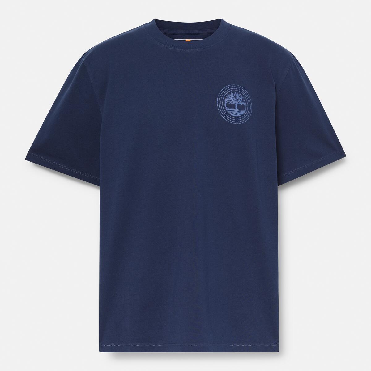 TIMBERLAND Unisex Back Tree Logo Tee Peacoat - Image 5
